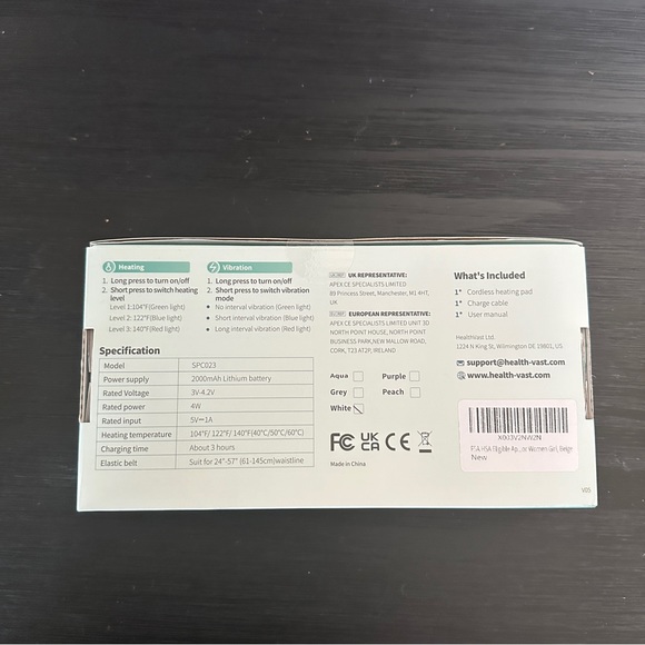 Rechargeable,portable heating pad - Picture 8 of 12